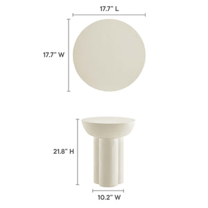 Caspian Round Concrete Side Table by Modway
