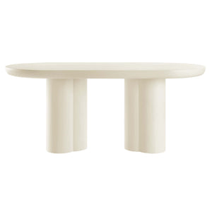 Caspian 72" Oval Concrete Dining Table by Modway