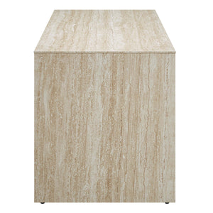 Mirella 62" Faux Travertine Long Bench by Modway
