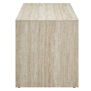 Mirella 53.5" Faux Travertine Indoor Bench by Modway