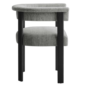 Imogen Fabric Upholstered Barrel Dining Chairs Set of 2