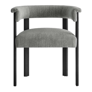 Imogen Fabric Upholstered Barrel Dining Chairs Set of 2