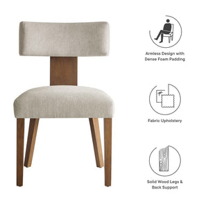 Nalani Fabric Upholstered Dining Chairs Set of 2 by Modway
