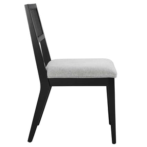 Nimba Faux Rattan Fabric Dining Chairs Set of 2 by Modway