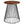 Valeo Round Wood and Metal Side Table by Modway