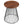 Valeo Round Wood and Metal Side Table by Modway