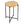 Xilo Round Wood and Metal Side Table by Modway