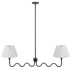 Wave Squiggle 2-Arm Pendant Light by Modway
