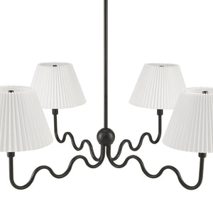 Wave Squiggle 4-Arm Pendant Light by Modway