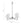 Wave Squiggle 4-Arm Pendant Light by Modway