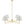 Wave Squiggle 4-Arm Pendant Light by Modway