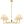 Wave Squiggle 4-Arm Pendant Light by Modway