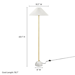 Illusion Marble Dome Floor Lamp by Modway