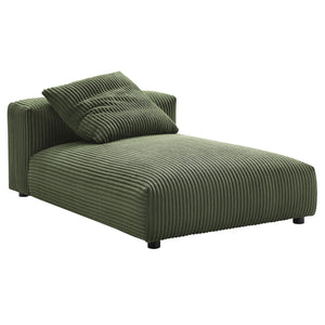 Solace 2-Piece Modular Corduroy Upholstered Sectional Sofa with Chaise