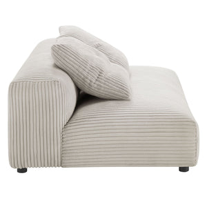 Solace 2-Piece Modular Corduroy Upholstered Sectional Sofa with Chaise