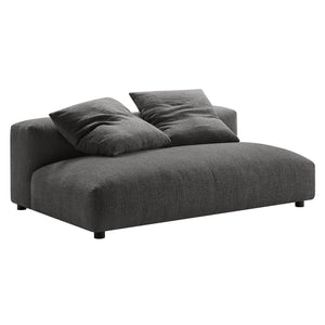 Solace 2-Piece Modular Upholstered Fabric Sectional Sofa with Chaise by Modway