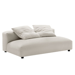 Solace 2-Piece Modular Upholstered Fabric Sectional Sofa with Chaise by Modway