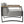 Sauve Outdoor Patio Aluminum and Fabric Armchair by Modway