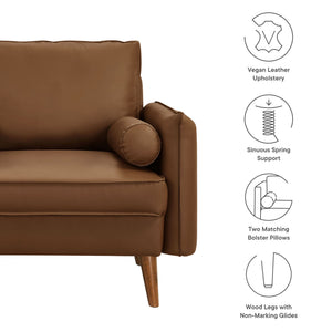 Revive Upholstered Vegan Leather Accent Armchair by Modway