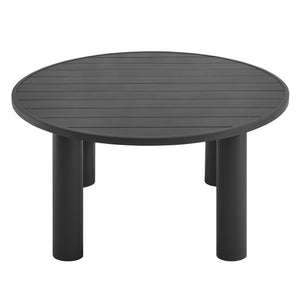 Nautica 5-Piece Round Outdoor Patio Aluminum Dining Table and Chairs Set