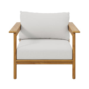 Wren Outdoor Patio Teak Wood Armchair Set of 2 by Modway