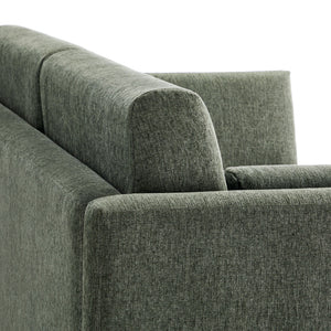 Linden Upholstered Heathered Chenille Small Sofa