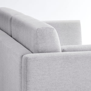 Linden Upholstered Heathered Chenille Small Sofa
