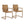 Abacus Outdoor Patio Wicker Dining Chairs Set of 2 by Modway
