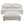 Solace Modular Corduroy Upholstered Armless Loveseat and Ottoman Set