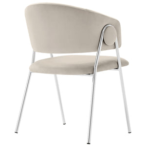 Nella Upholstered Performance Velvet Dining Chair Set of 2