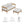 Wren 2-Piece Outdoor Patio Teak Wood Sofa and Ottoman Set by Modway