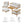 Wren 6-Piece Outdoor Patio Teak Wood Furniture Set by Modway