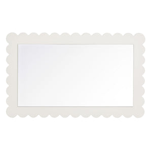 Emmeline Scalloped Rectangle Wall Mirror by Modway