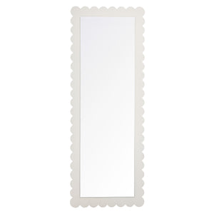 Emmeline Scalloped Rectangle Floor Mirror by Modway