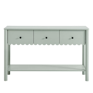 Emmeline 3-Drawer Scalloped Console Table by Modway