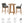 Wellspring 3-Piece Outdoor Patio Teak Wood Bar Set by Modway