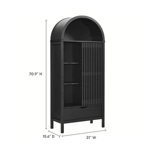 Vaughn 71" Arched Storage Display Cabinet by Modway