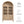 Nolan 1-Piece Wood Storage Cabinet with Arched Glass Doors