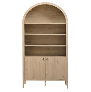 Nolan 74" Tall Wide Arched Storage Display Cabinet Bookshelf by Modway