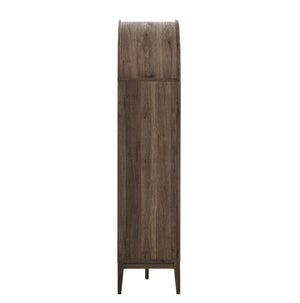 Nolan 74" Tall Wide Arched Storage Display Cabinet Bookshelf by Modway