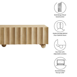 Sorren Scalloped 71" Wood TV Stand by Modway