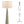 Saylor Carved Ribbed Wood Floor Lamp with Drum Shade by Modway