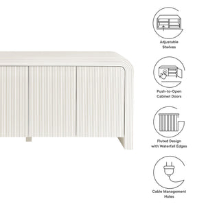 Waterflute 70" Fluted Sideboard Cabinet by Modway
