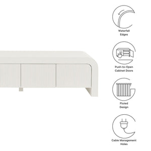 Waterflute 68" Fluted TV Stand by Modway