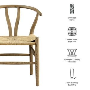 Amish 29" Wood Dining Chair by Modway