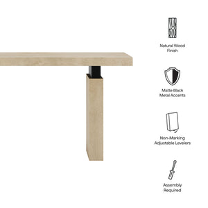 Piston 52" Rectangular Wood Console Table by Modway