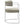 Huron Curved Back Fabric and Metal Dining Accent Chair