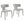 Stellan Curved Back Boucle Upholstered Dining Chair Set of 2