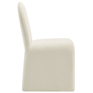 Junia Boucle Upholstered Armless Dining Chair by Modway