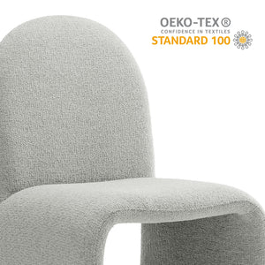 Junia Boucle Upholstered Armless Dining Chair by Modway